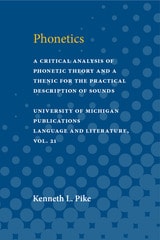 cover of Phonetics: A Critical Analysis of Phonetic Theory and a Technique for the Practical Description of Sounds