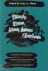 cover of Philosophy, Rhetoric, Literary Criticism: (Inter)views