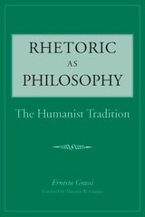 cover of Rhetoric as Philosophy: The Humanist Tradition