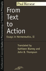 cover of From Text to Action: Essays in Hermeneutics, II