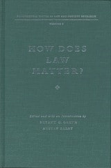 cover of How Does Law Matter?: Fundamental Issues in Law And Society