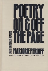 cover of Poetry On and Off the Page: Essays for Emergent Occasions