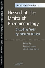 cover of Husserl at the Limits of Phenomenology
