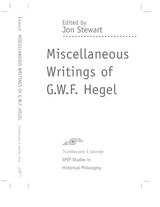 cover of Miscellaneous Writings