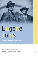 cover of Eugene Jolas: Critical Writings, 1924-1951