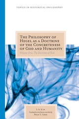 cover of The Philosophy of Hegel as a Doctrine of the Concreteness of God and Humanity: Volume One: The Doctrine of God