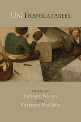 cover of Un/Translatables: New Maps for Germanic Literatures
