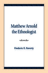 cover of Matthew Arnold the Ethnologist