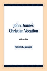 cover of John Donne's Christian Vocation