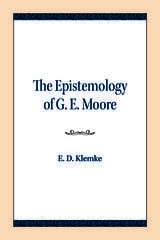 cover of The Epistemology of G. E. Moore