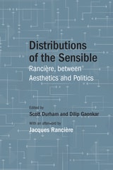 cover of Distributions of the Sensible: Rancière, between Aesthetics and Politics