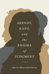 cover of Arendt, Kant, and the Enigma of Judgment