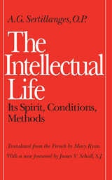 cover of The Intellectual Life