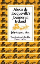 cover of Alexis de Tocqueville's journey in Ireland, July-August, 1835