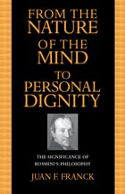 cover of From the Nature of the Mind to Personal Dignity: The Significance of Rosmini's Philosophy