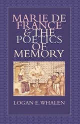 cover of Marie de France and the Poetics of Memory