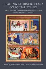 cover of Reading Patristic Texts on Social Ethics: Issues and Challenges for the Twenty-First Century