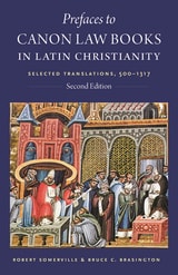 cover of Prefaces to Canon Law Books in Latin Christianity: Selected Translations, 500-1317, second edition