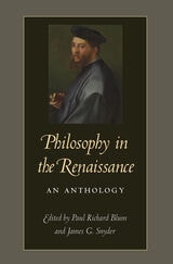 cover of Philosophy in the Renaissance: An Anthology