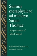 cover of Summa metaphysicae ad mentem Sancti Thomae: Essays in Honor of John F. Wippel