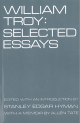 cover of William Troy: Selected Essays