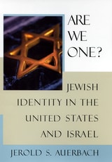 cover of Are We One?: Jewish Identity in the United States and Israel