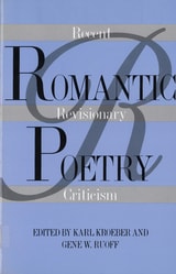 cover of Romantic Poetry: Recent Revisionary Criticism