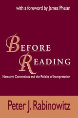cover of BEFORE READING: NARRATIVE CONVENTIONS AND THE POLITICS O
