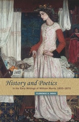 cover of History and Poetics in the Early Writings of William Morris, 1855–1870