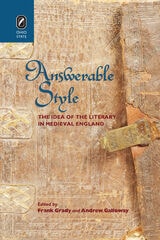 cover of Answerable Style: The Idea of the Literary in Medieval England