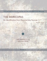 cover of The Maricopas: An Identification from Documentary Sources