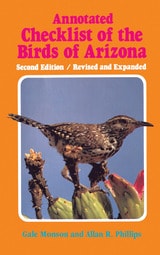 cover of Annotated Checklist of the Birds of Arizona
