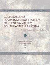 cover of Cultural and Environmental History of Cienega Valley, Southeastern Arizona