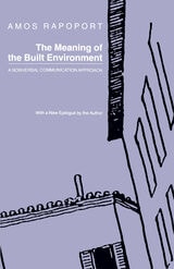 cover of The Meaning of the Built Environment: A Nonverbal Communication Approach