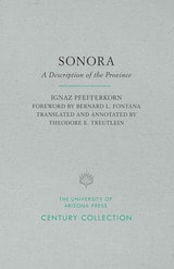 cover of Sonora: A Description of the Province