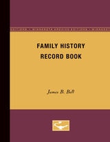 cover of Family History Record Book