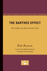 cover of The Barthes Effect: The Essay as Reflective Text