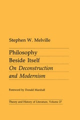 cover of Philosophy Beside Itself: On Deconstruction and Modernism