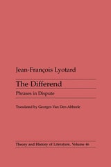 cover of Differend: Phrases in Dispute