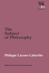 cover of Subject Of Philosophy