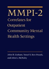 cover of MMPI-2 Correlates for Outpatient Community Mental Health Settings
