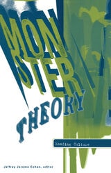 cover of Monster Theory: Reading Culture