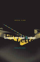 cover of Lacan To The Letter: Reading Ecrits Closely