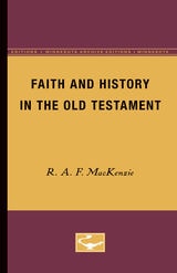 cover of Faith and History in the Old Testament