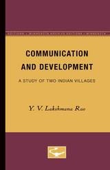 cover of Communication and Development: A Study of Two Indian Villages