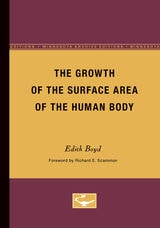 cover of The Growth of the Surface Area of the Human Body