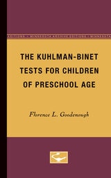 cover of The Kuhlman-Binet Tests for Children of Preschool Age