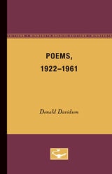 cover of Poems, 1922-1961