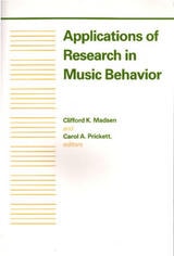 cover of Applications of Research in Music Behavior