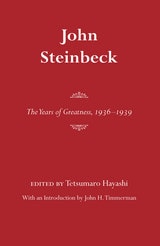 cover of John Steinbeck: The Years of Greatness, 1936-1939